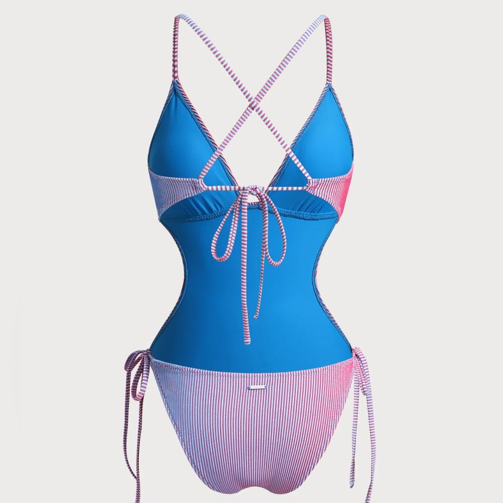 Berlook Multi X Cross One-Piece Swimsuit - Picture 7 of 9